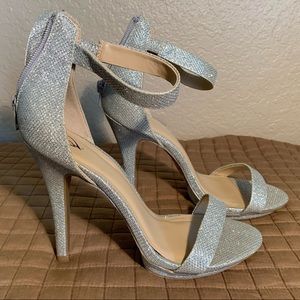 Windsor Silver Sparkly Heels